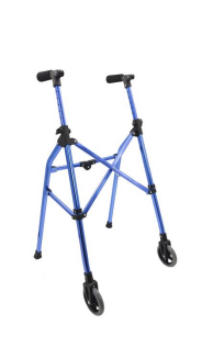 矢車菊藍(lán)色陽極帶輪四邊收合助行器   型號：YM-C33-